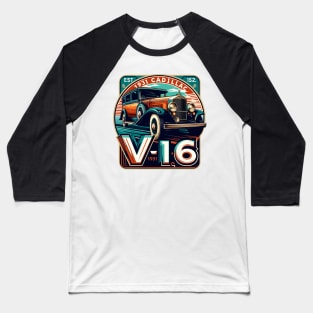 Cadillac V-16 Baseball T-Shirt